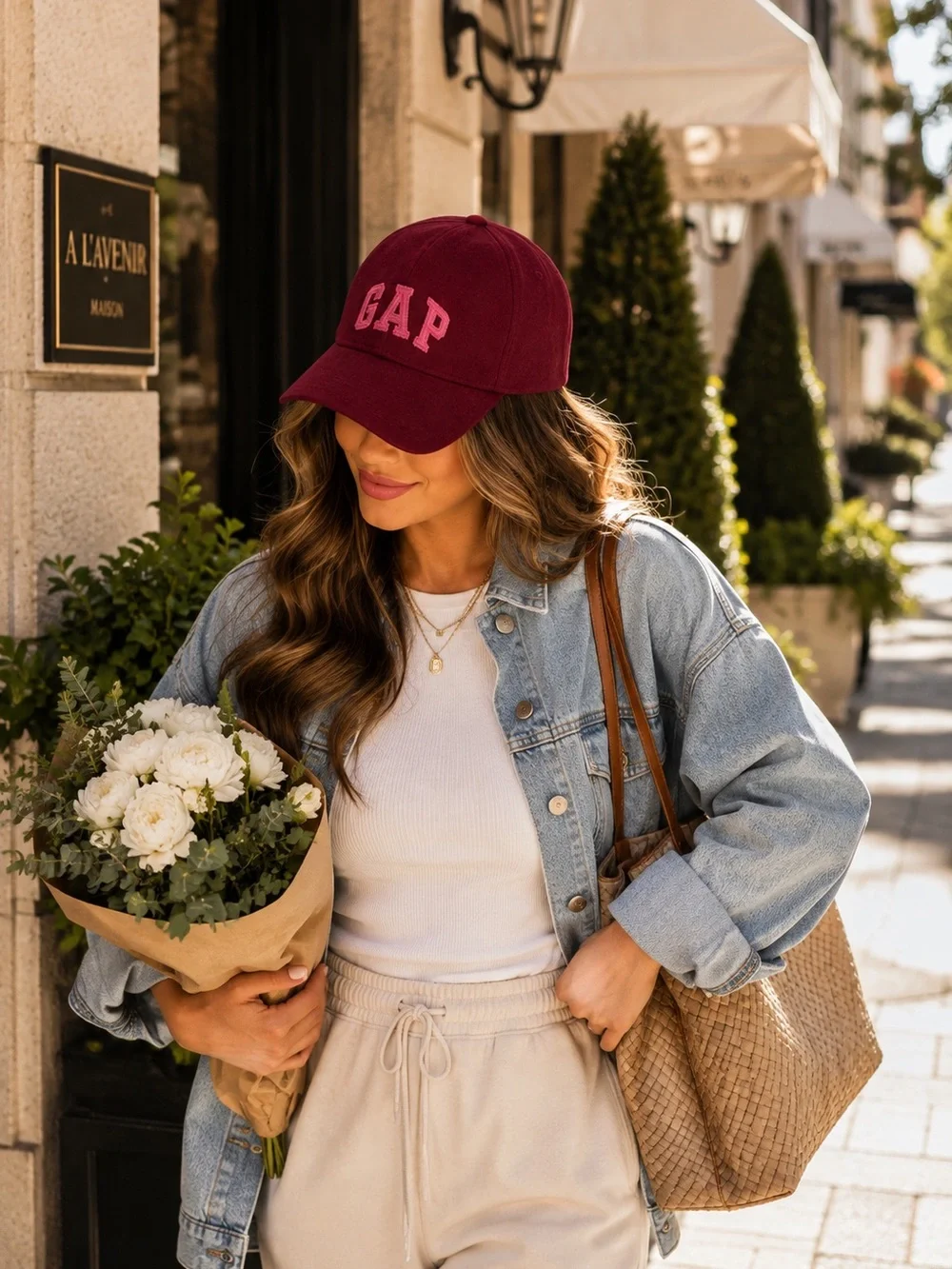 GAP Burgundy Logo Baseball Cap
